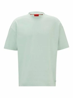 T-shirt basic Hugo jasnozielony