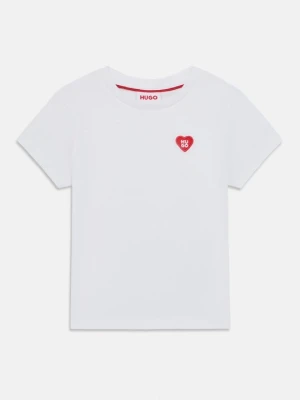 T-shirt basic Hugo biały