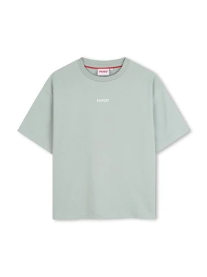 T-shirt basic Hugo jasnoniebieski