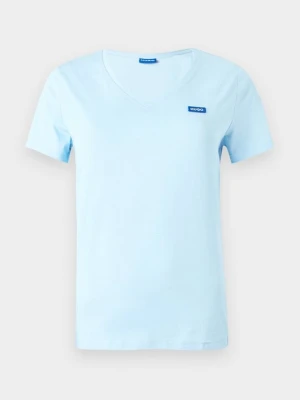 T-shirt basic Hugo niebieski