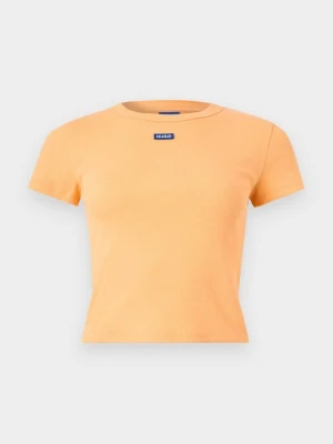 T-shirt basic Hugo pomarańczowy