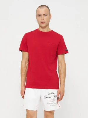 T-shirt basic Iceberg czerwony