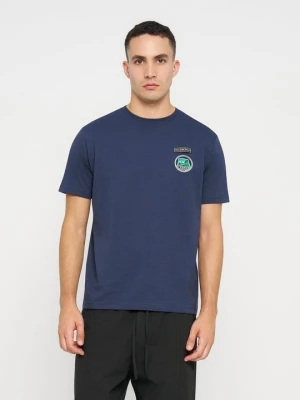 T-shirt basic Iceberg niebieski