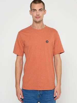 T-shirt basic INDICODE pomarańczowy
