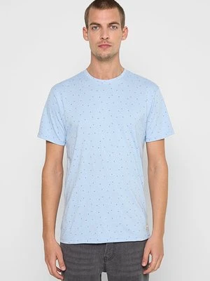 T-shirt basic INDICODE niebieski