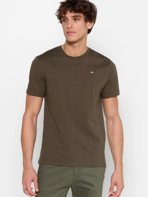 T-shirt basic J.Lindeberg ciemnozielony