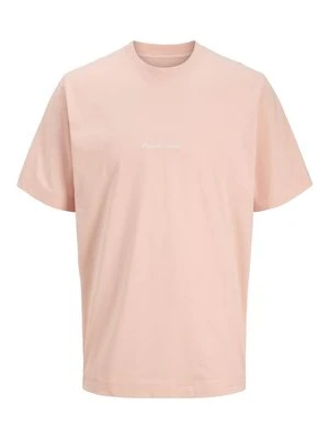 T-shirt z nadrukiem Jack&Jones jasnoróżowy