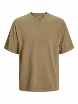 T-shirt basic Jack&Jones brązowy