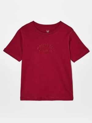 T-shirt basic Jack&Jones czerwony