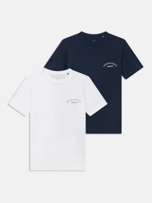 T-shirt basic Jack & Jones Kids granatowy
