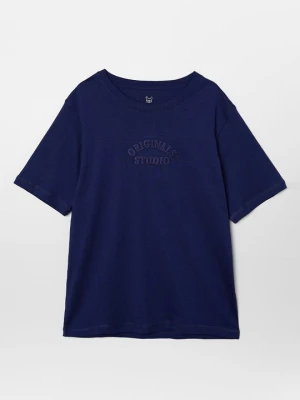 T-shirt basic Jack & Jones Kids niebieski