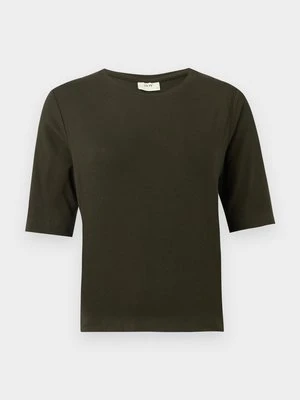 T-shirt basic JDY ciemnozielony