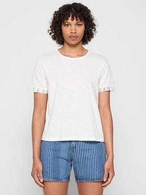 T-shirt basic JDY mleczny