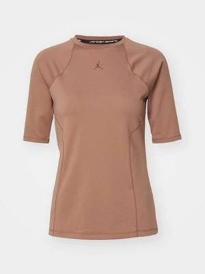 T-shirt basic Jordan brązowy