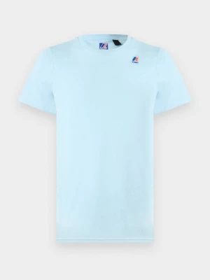 T-shirt basic K-way jasnoniebieski