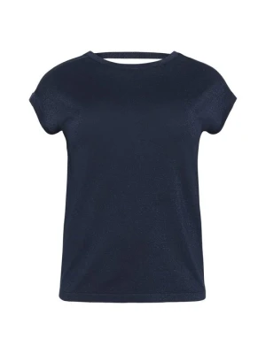 T-shirt basic Kaffe granatowy