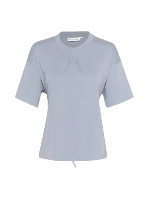 T-shirt basic Karen by Simonsen niebieski melanż