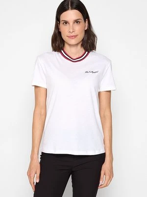 T-shirt basic KARL LAGERFELD biały