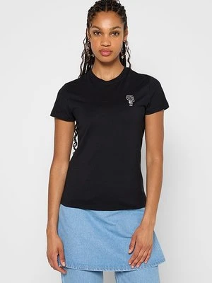 T-shirt basic KARL LAGERFELD czarny
