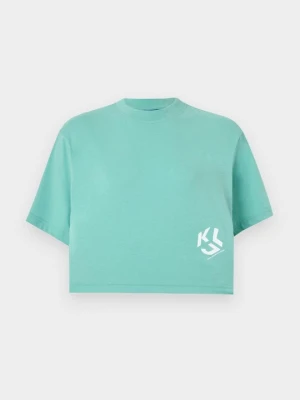 T-shirt basic KARL LAGERFELD jasnozielony