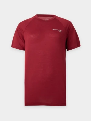 T-shirt basic Klättermusen ciemnoczerwony