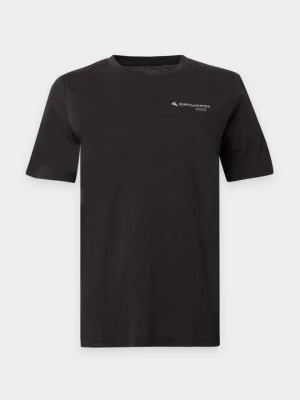 T-shirt basic Klättermusen czarny melanż