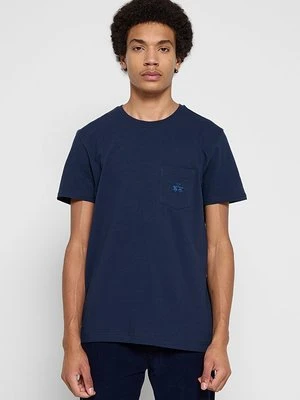 T-shirt basic La Martina granatowy