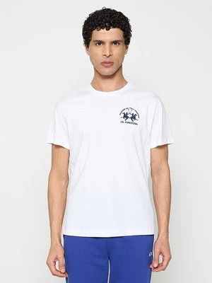 T-shirt basic La Martina biały
