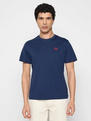 T-shirt basic La Martina granatowy