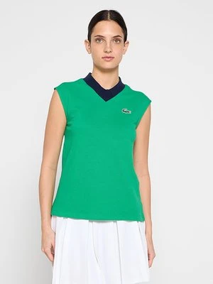 T-shirt basic Lacoste zielony