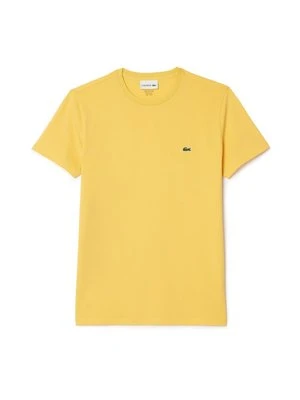 T-shirt basic Lacoste jasnożółty