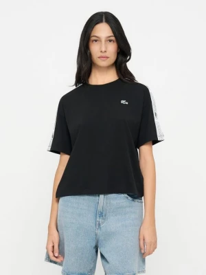 T-shirt basic Lacoste czarny
