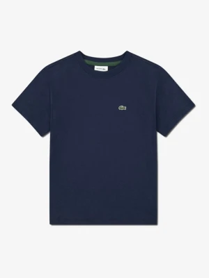 T-shirt basic Lacoste granatowy