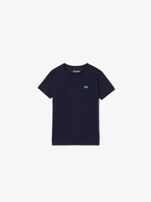 T-shirt basic Lacoste granatowy