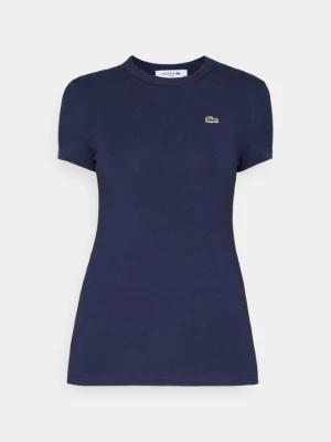 T-shirt basic Lacoste granatowy