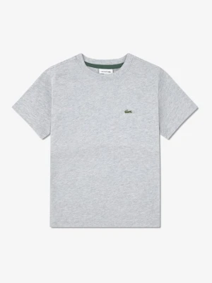 T-shirt basic Lacoste jasnoszary melanż