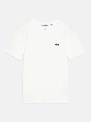T-shirt basic Lacoste mleczny