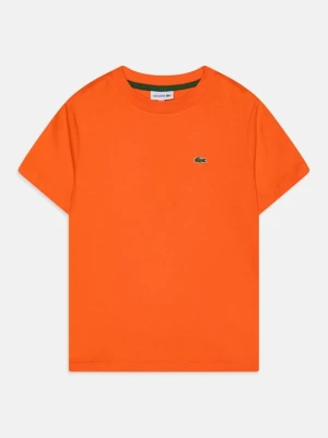 T-shirt basic Lacoste pomarańczowy