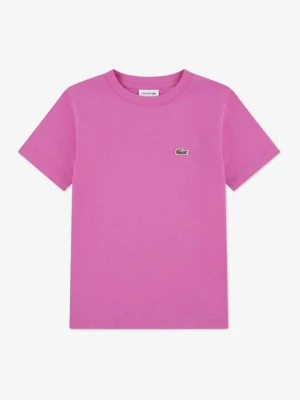 T-shirt basic Lacoste różowy