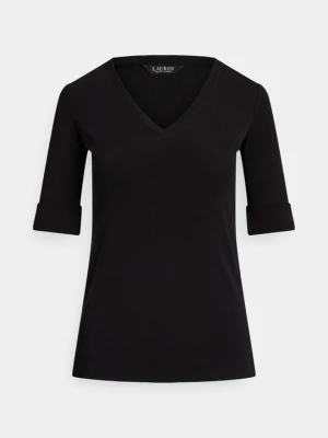 T-shirt basic Lauren Ralph Lauren czarny