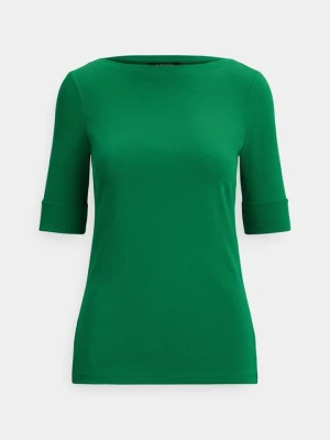T-shirt basic Lauren Ralph Lauren zielony