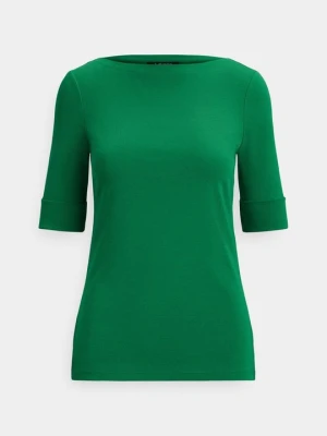 T-shirt basic Lauren Ralph Lauren zielony