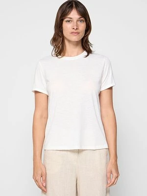 T-shirt basic Le Jardin du Lin biały