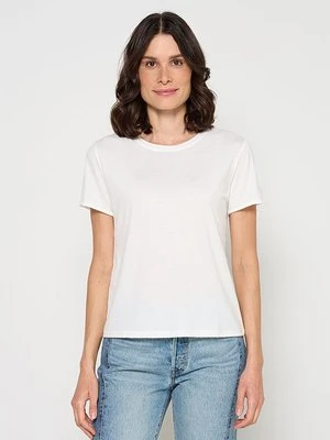 T-shirt basic Le Jardin du Lin biały