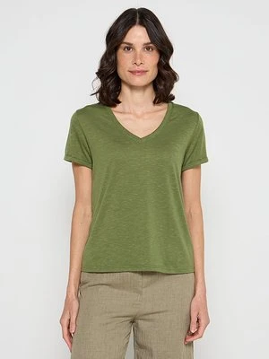T-shirt basic Le Jardin du Lin khaki