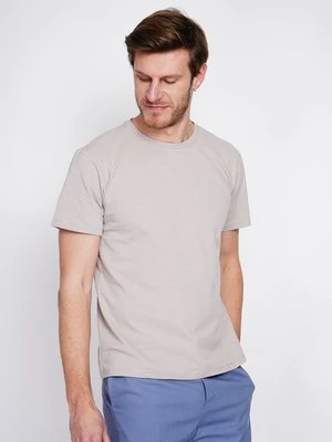 T-shirt basic Le Jardin du Lin beżowy