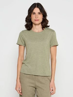 T-shirt basic Le Jardin du Lin khaki