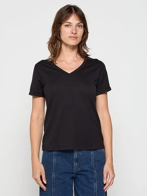 T-shirt basic Le Jardin du Lin czarny