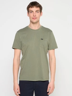 T-shirt basic Lee zielony
