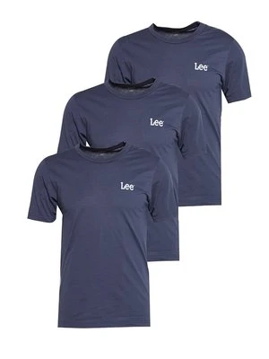 T-shirt basic Lee granatowy